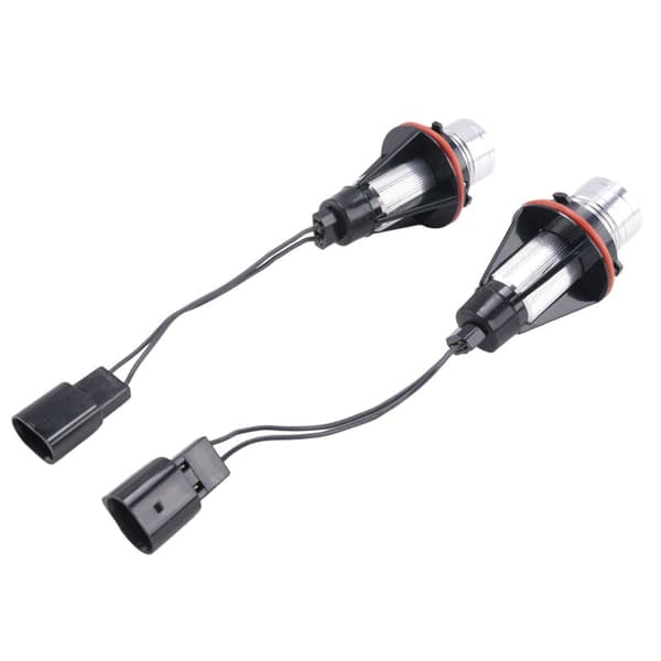 8000K punainen LED Angel Eye -merkkivalon halo-polttimot lamppuihin - E39 E53 E60 E63 E64 E66 E87 5 6 7 X3 X5 [2 kpl/pakkaus]