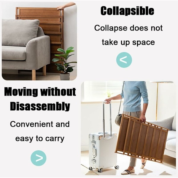 Sko Stativ, Foldbar Bambus Hyller, Sko Stativ, Plassbesparende Sko Stativ, Ingen Installasjon, for Blomsterstativ, Inngangsparti, Stue, Garderobe og Gang
