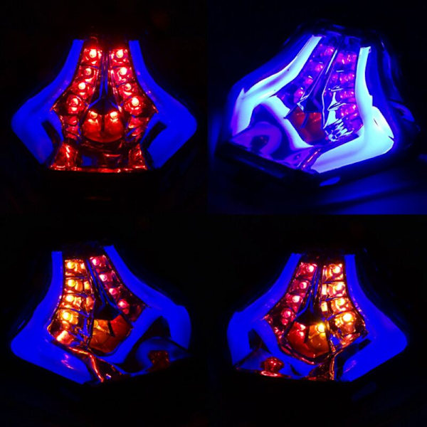 Motorcykel LED Baglygte Blå Brems Blinklys til R25 R3 MT03 MT07 MT-25 FZ-07 Y15ZR