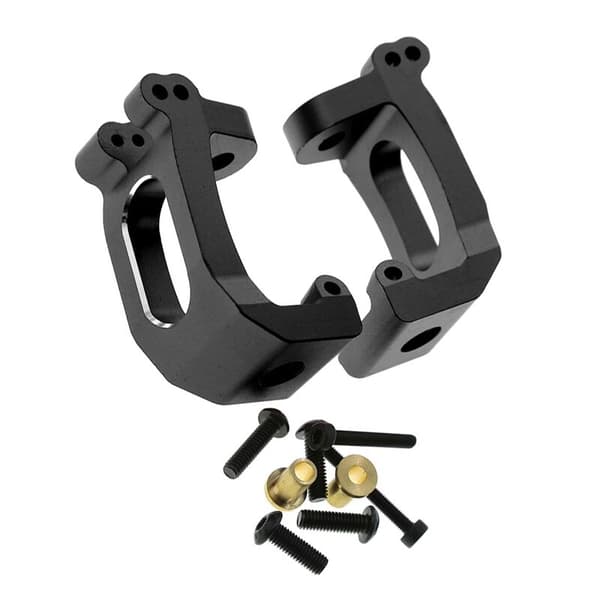 Blocsda Aluminium Casters C- 9532 til 1/8 Sledge 95076-4 RC Bilopgraderinger Dele Tilbehør, Sort