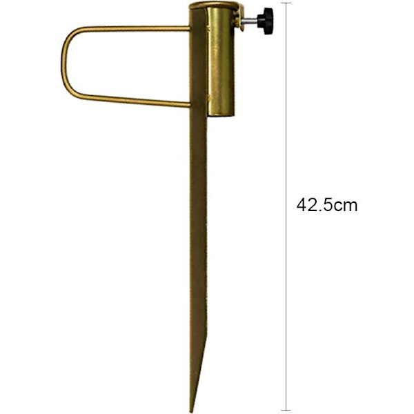 Universell parasollfot med spikar för gräsmatta, längd 42 cm, öppningsdiameter 32 mm