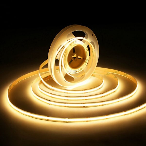 528LED 10MM 12V COB LED-remsa ljus RA90 5M flexibel remsa bar LED-remsa 6000K vitt ljus för sovrum hem