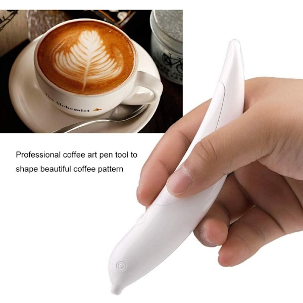 Elektrisk Latte Art för Kryddkaffe Tårta Dekoration Kaffe Skulptur Bakning Konditorivaror