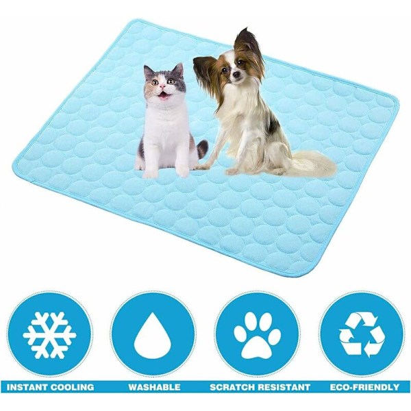Kylmatta för husdjur i kylsilke, sommar, soffa, katt och hund (XS, 40 x 30 cm)-