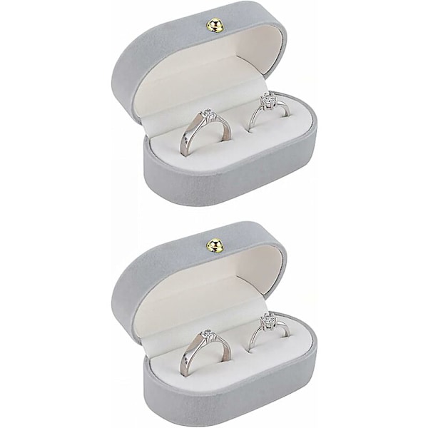 2 dekorationsæsker (lysegrå)-