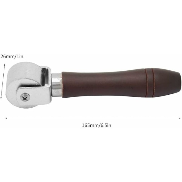 Læderkantvals, Lamineringsværktøj Læderlim Lamineringsvals til DIY Læderhåndværk til Læderudglatning (26 mm)