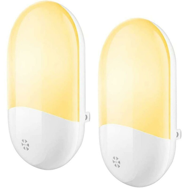 Plug-in LED-nattlampa, Nattlampa med automatisk skymningsfotocell, Nattlampa för barns sovrum vardagsrum kök hall