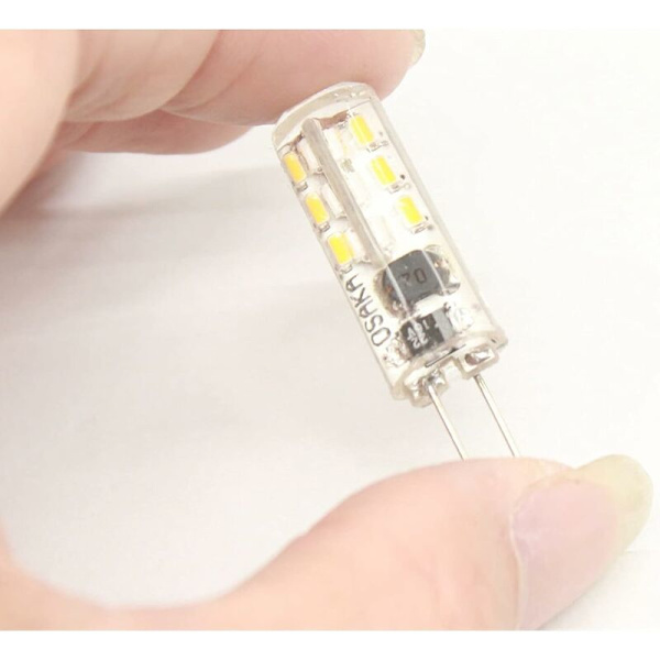 JiuRui LED-pærer G4 LED Maisvinkel Lyskrone Lamper AC DC 12V SMD3014 3W LED Lys LED MAIS CHEMIES LYS CHEMIES ERSTATTER (Lysfarge: Varmt Hvit
