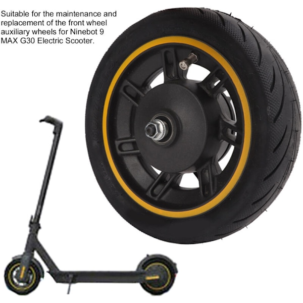 10 Tums Scooter Framhjul 60/70-6.5 med Däckbyte för Ninebot 9 MAX G30 Elsparkcykel
