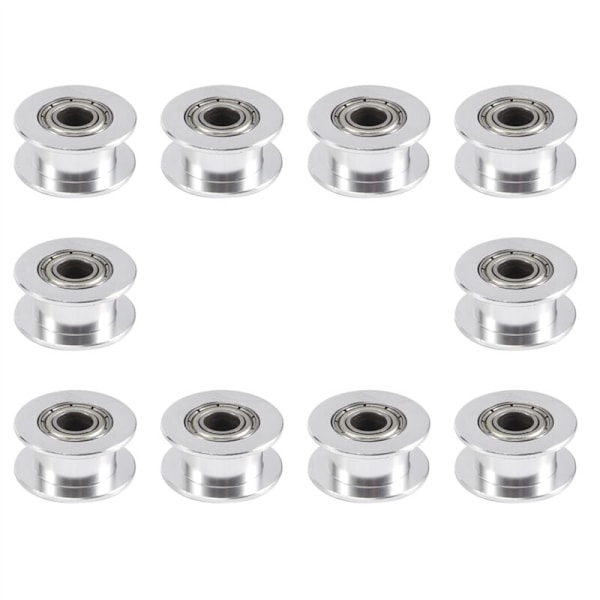 GT2 20-tannet remskive med 5 mm hull for 3D-printer 6 mm reimbredde (pakke med 10 stk.)