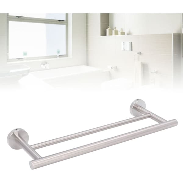 Rostfritt stål Dubbel Handduksställ, Modern Stil Handduksställ, Badrum, Sovrum, Kök