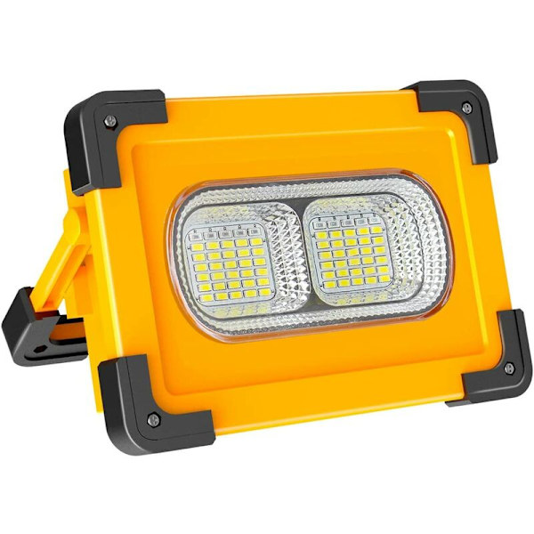 60W Oppladbart LED-flomlys Arbeidslys for byggeplasser 4 moduser med SOS-blitslys for camping DIY-arbeid