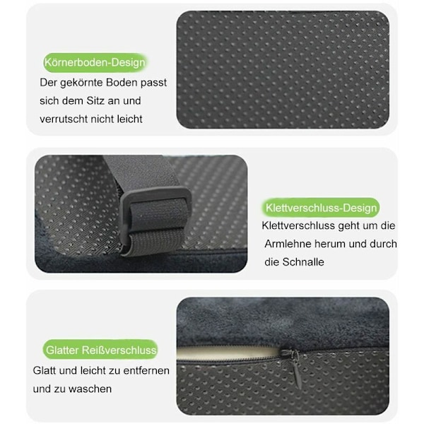 2 stk Stolbeskytter, Trykkavlastende Kontorstol Armlen, Minnefoam Arm Pute