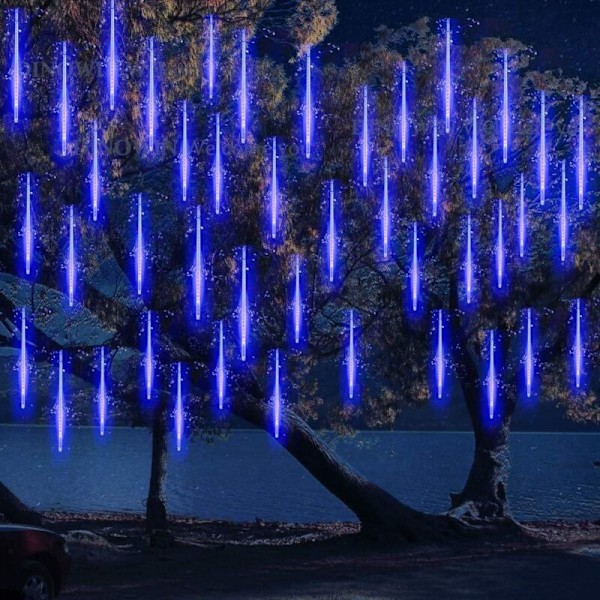 10 Rør 30CM LED Meteor Regn Lys Solcelle Fairy Lys, Lyssterke Vanntette Utendørs Dusj Regn Lys for Jul Bryllup Fest Kveld Hjem Gran T