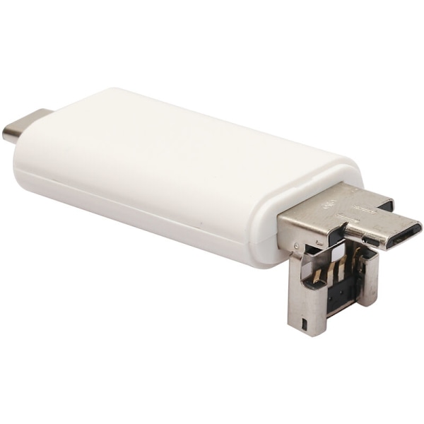 Typ-C -USB OTG Multipelkortläsare USB3.1 Trippel SDTF-kortläsare