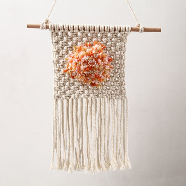 Macrame Vägg Hängande Söta Macrame Semester Dekorationer Boho Konst Vävd Dekor för Barnkammare Lägenhet Sovrum