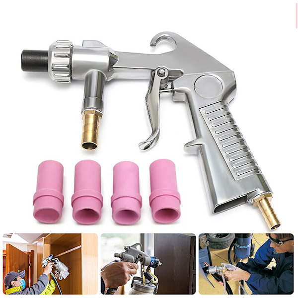Luftpudser Sandblæsning Luftblæsepistol Sandblæsere 4,5 mm/5 mm/6 mm/7 mm Keramiske Dysespidser sæt