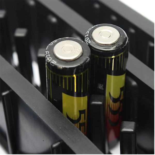 72 Batteri Opbevaringsboks Tester, Plast Batteri Opbevaringsboks, Aftagelig Batteri Slot Holder Tester til AAA AA A C 9 Volt Knapceller
