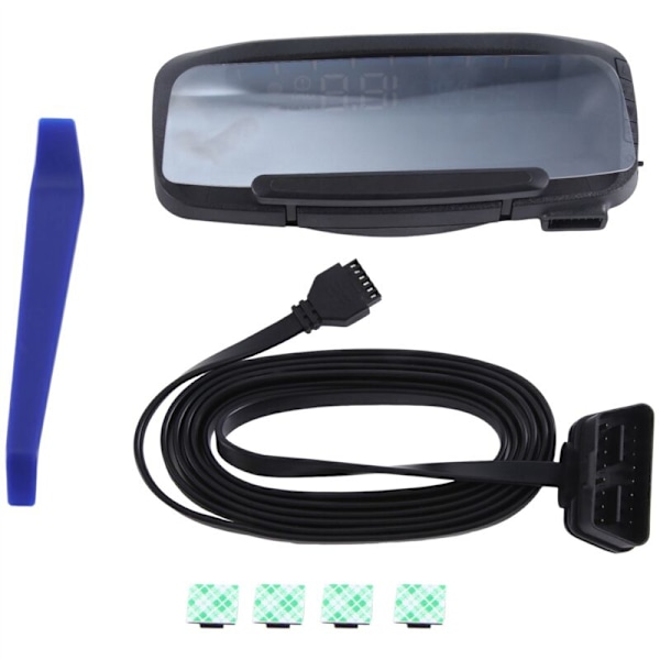 Universal Car HUD Head Up Display OBD2 GPS Speedometer Odometer Som Visas