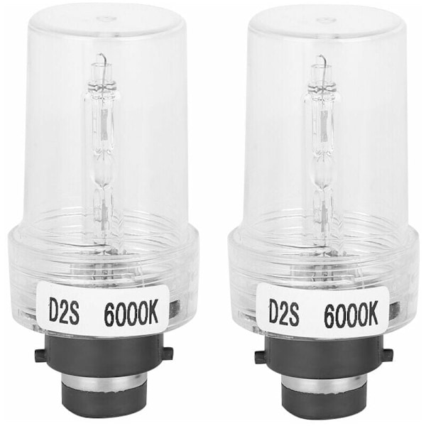 2 kpl D2S 6000K 35W Auton Vaihtoturvallinen Kirkas Xenon HID-Etuvalon Polttimo