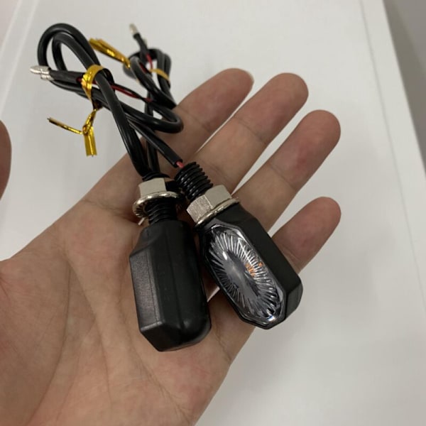 4 stk. - 1 LED Lille Oval Blinklys Motorcykel LED Signal Lys