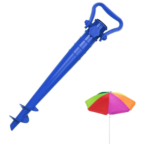 Grønn Strand- eller Hageparasollholder med Jordsokler for Parasoller, 25-35mm