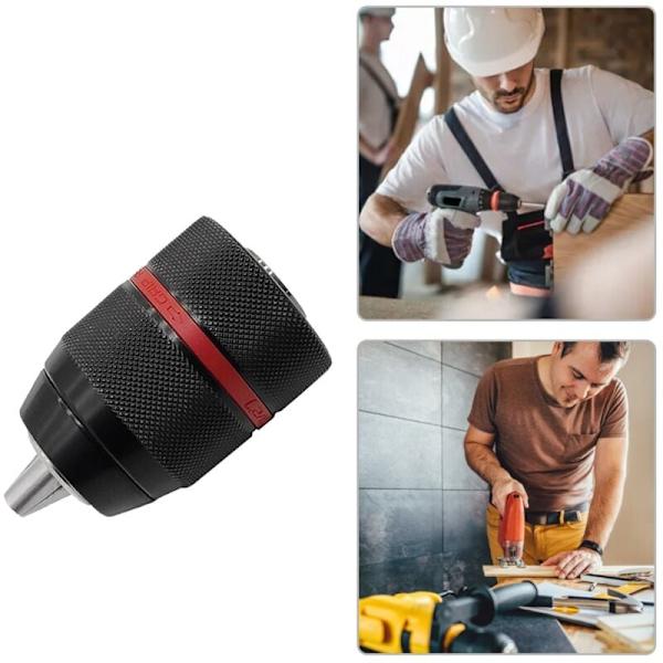 Metall Tungt 2-13Mm Nyckellös Borrchuck Metall Borrchuck Konverter Flerfunktionell Självspännande Chuck