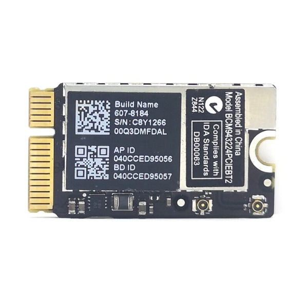 BCM943224PCIEBT2 WiFi-kort 600M 2.4G og 5G WiFi Bluetooth til OS AIR A1370 A1369 A1465 A1466 MC505 965