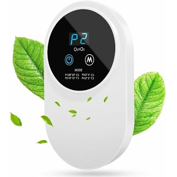 Bärbar Luftrenare, Bil Luftrenare med 99% Antibakteriell Hastighet Tyst Luftjonisator med Energisparande LED-Display Anjon Luftrenare för Hemmet