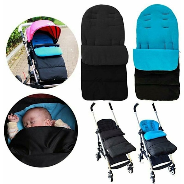 Vinterfotpose, Universell Vognpose, Vinter Baby Varmt Sovepose, Fleece Vognpose, Vognpose Passer for 0-36 År Gamle Babyer