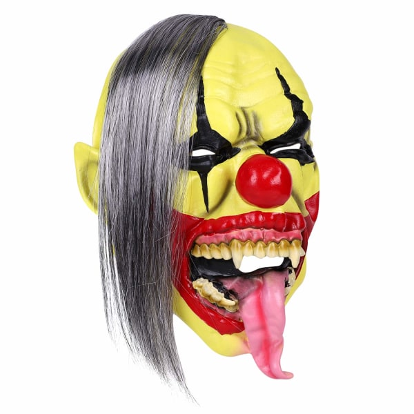 Halloween Skremmende Hodemaske, Skrekkdyr Helhodemaske Død Heks Zombie Cosplay-kostyme Uhyggelig festdekor