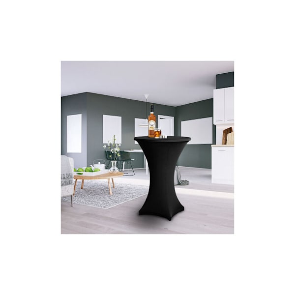 Fällbart Högt Bordskydd 80cm Svart