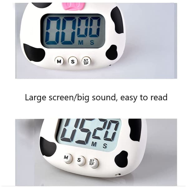 Kök Timer, Nedräkning, Digital Matlagningstimer, Stor LCD-skärm Visuell Klocka, för Sport
