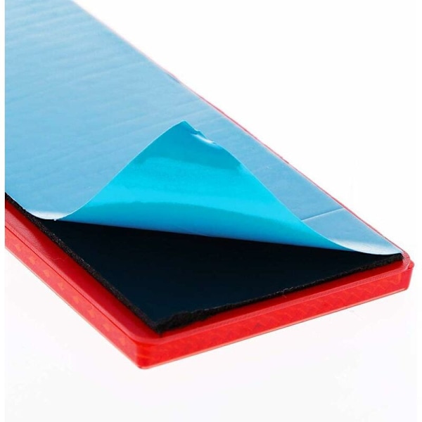 12 st lastbilsreflektorer, reflekterande varningsskylt, universell plast röd/vit reflektor markör för släpvagn (2 färger)