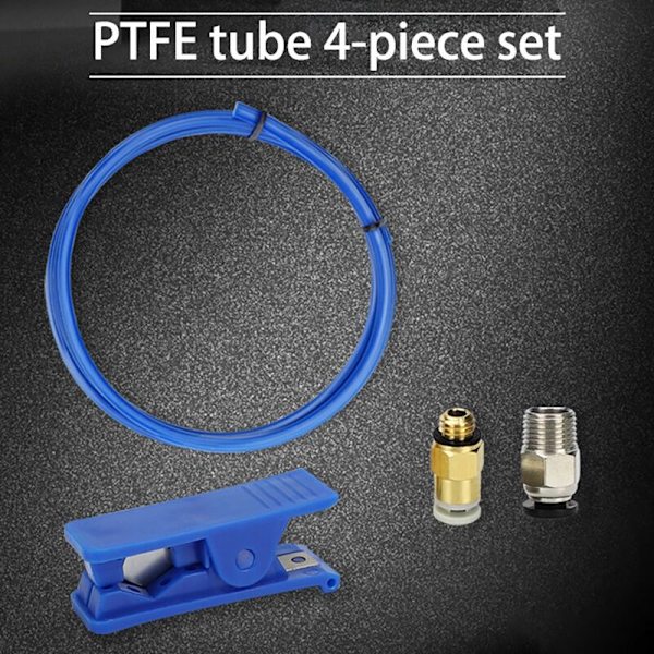3D-tulostinvarusteet PTFE-putki PE-putken leikkuri Suora pneumaattinen liitin M6 M10 4 kpl setti