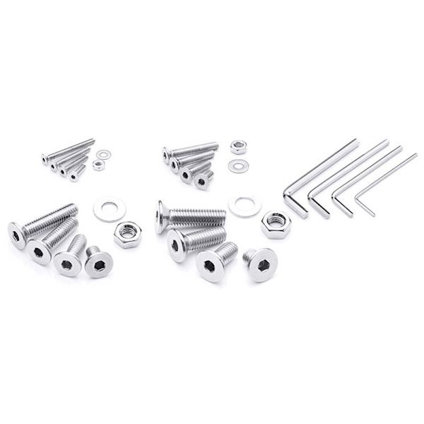 884 st Hexagon Hex Pan Head Skruv M2 M3 M5 Rostfritt Stål Maskinmutter Bult Cap Socket
