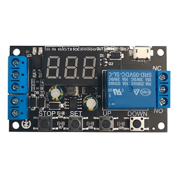 ZK-TD2 5V12V24V Digital LED-display Timer Relä Switch Modul