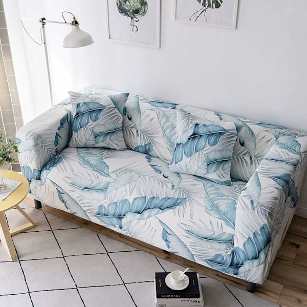 Soffaöverdrag Stretch Elastiskt Tyg Blomma Fågel Mönster Stol Loveseat Soffa Settee Soffaöverdrag 1-Del Pet Hundskydd (Bananblad, 1 Sitsplats)