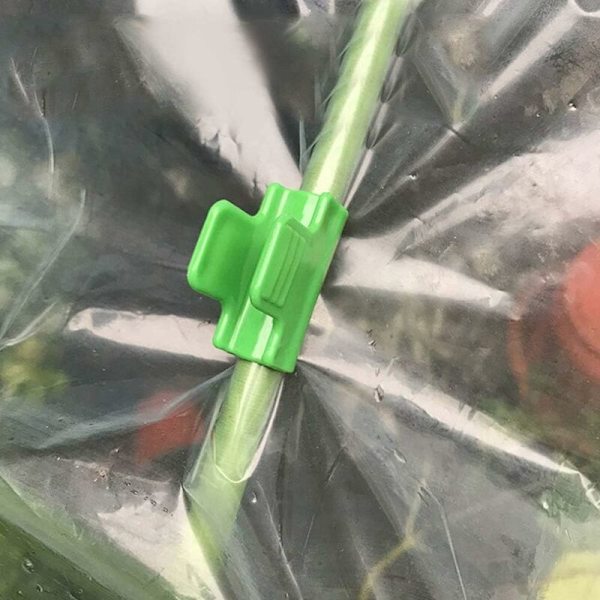 Drivhusklips, 24 stk Plast Drivhusfilm Klips Klemme Drivhus Hageverktøy Tilbehør for 11 mm Rør