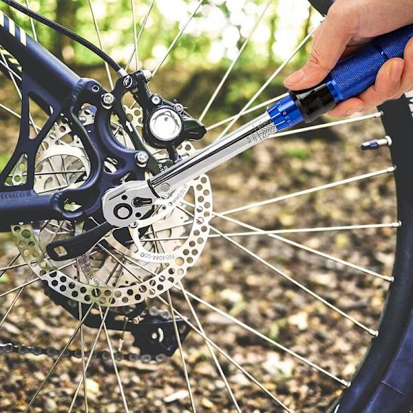 Cykel momentnøglesæt, 1/4 tommer drev, 17,7 in/Lbs. ved 212,4 in/lb. (2-24Nm) til landevej