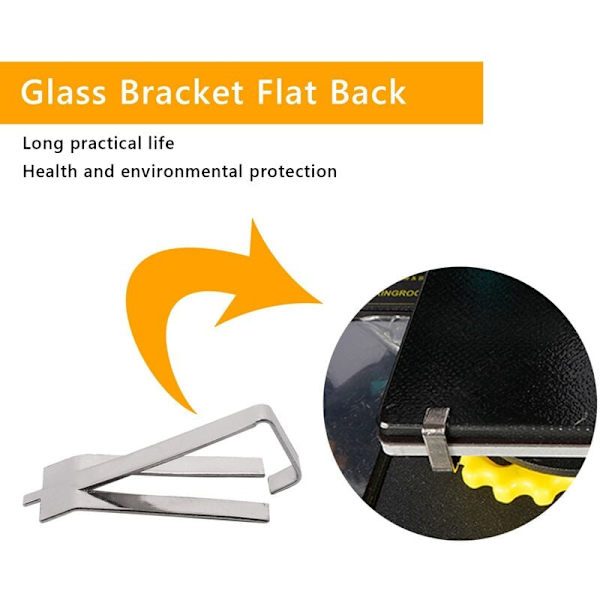 50 stk. Glasplade-fjederklemmer til 3 Pro, 3S, 5 Pro, -20 PRO, -10S Pro 3D-printer