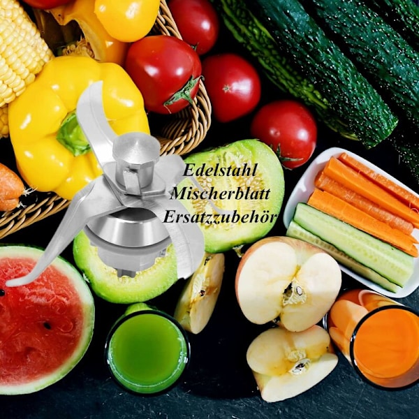 Knivblade i gummi til Vorwerk Thermomix TM21 TM 21 Rustfrit Stål Udskiftning Blender Køkkenrobot