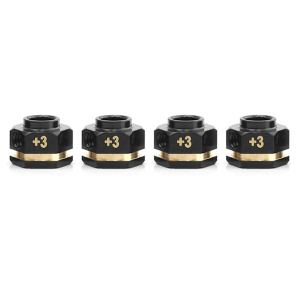 Hex Hub Extensions RC Messingavstandsstykker Hjul for Extension Drive Adapter TRX4 TRX6 Hjul (+3mm Tykkelse)