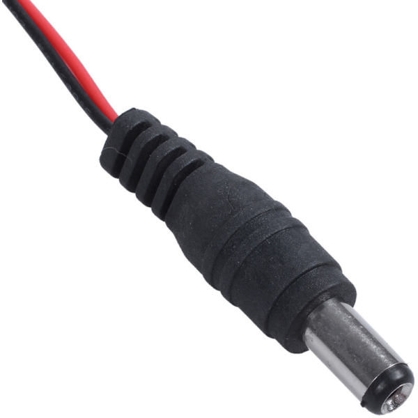 5 stk. 5,5x2,1mm han DC 9V batterispændestik strømkabel stik