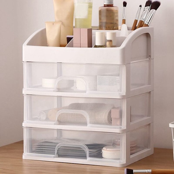 Makeup Organizer Lådor Kosmetika Förvaringslåda Makeup Behållare Makeup Borste Hållare Förvaringslåda Organizer
