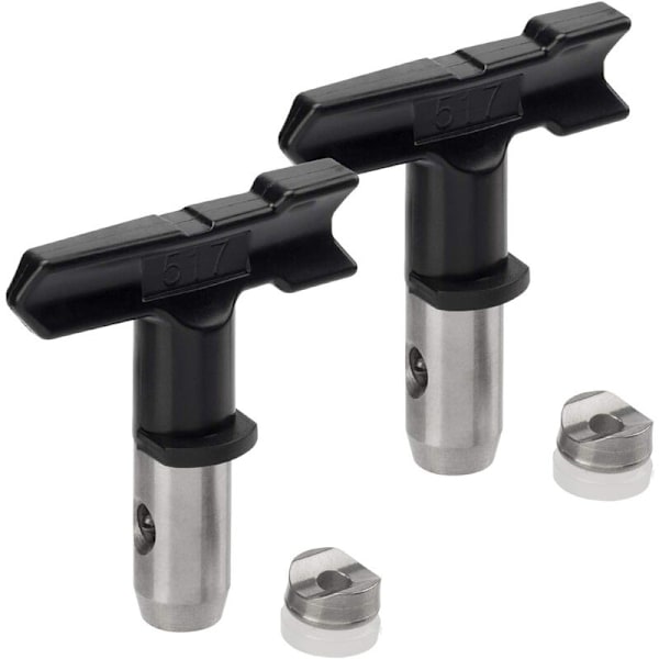 2 stk Reversible Sprøytedyser Serie for Luftmalingssprøyte og Luftmalingssprøyte (517)