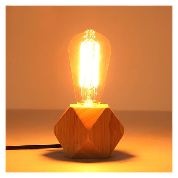 Liten bordlampe, øyebeskyttelse for studenter, barns studier, mini trekunstdekorasjon, soverom sovesal nattbordslampe