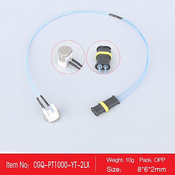 Luft parkeringsvarmer temperatursensor PT1000 2 linjer rund plugg for