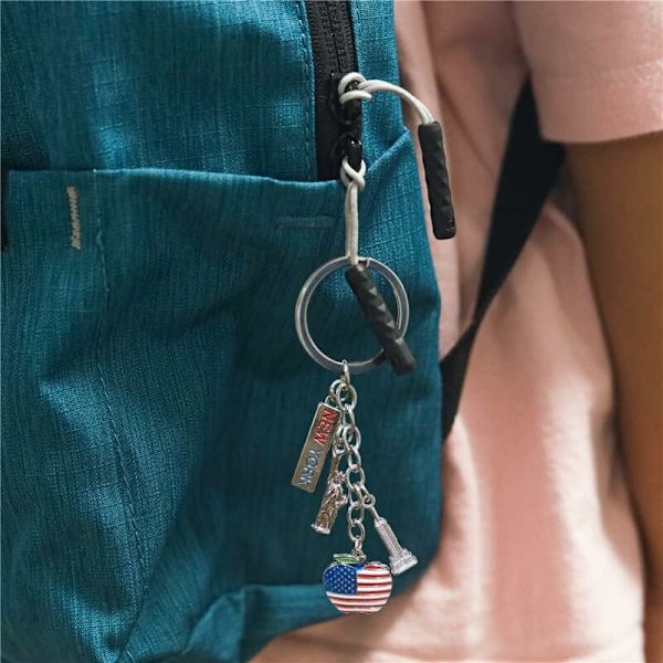 New York Frihedsgudinden Nøglering Jeg Elsker New York Souvenir Nøglering