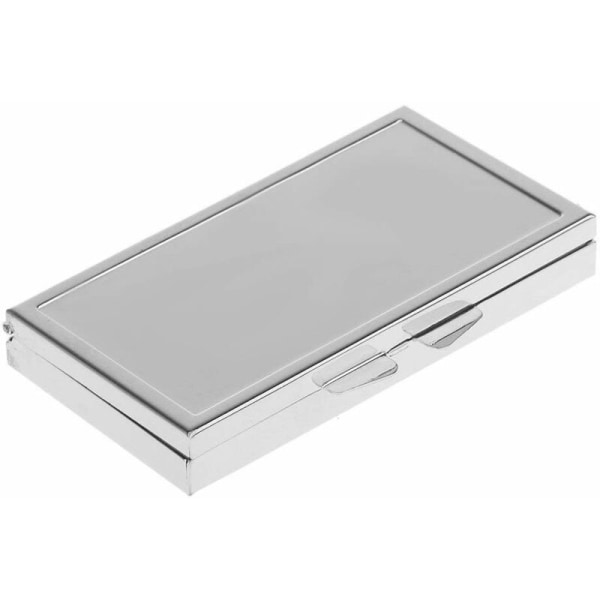 Mini Metal Pilleæske Rejse Medicin Organizer Container Box 3 Slots Opbevaringsboks